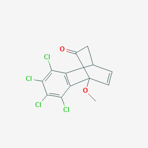 3,4,5,6-Tetrachloro-8-methoxytricyclo[6.2.2.0~2,7~]dodeca-2,4,6,11-tetraen-9-one