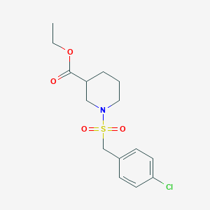 ethyl 1-[(4-chlorobenzyl)sulfonyl]-3-piperidinecarboxylate