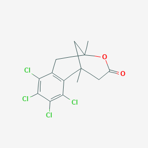 3,4,5,6-Tetrachloro-1,9-dimethyl-10-oxatricyclo[7.3.1.02,7]trideca-2(7),3,5-trien-11-one