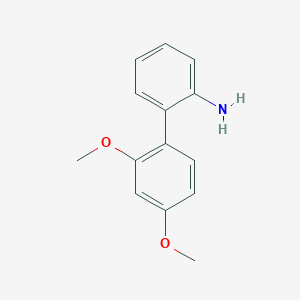 molecular formula C14H15NO2 B420251 2',4'-Dimethoxy[1,1'-biphenyl]-2-amine 