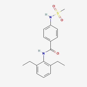 N-(2,6-diethylphenyl)-4-[(methylsulfonyl)amino]benzamide