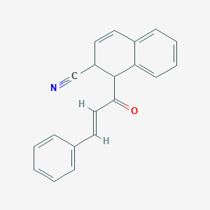 1-Cinnamoyl-1,2-dihydro-2-naphthalenecarbonitrile
