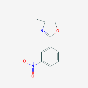 molecular formula C12H14N2O3 B420257 2-{3-Nitro-4-methylphenyl}-4,4-dimethyl-4,5-dihydro-1,3-oxazole 