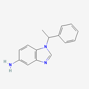 molecular formula C15H15N3 B4202574 1-(1-phenylethyl)-1H-benzimidazol-5-amine 