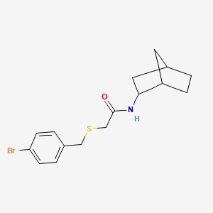 N-bicyclo[2.2.1]hept-2-yl-2-[(4-bromobenzyl)thio]acetamide