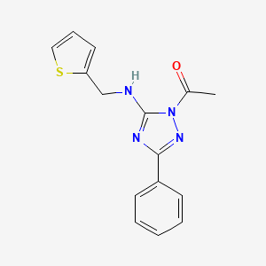 molecular formula C15H14N4OS B4202605 1-acetyl-3-phenyl-N-(2-thienylmethyl)-1H-1,2,4-triazol-5-amine 