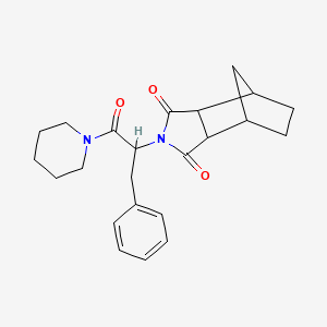 4-[1-benzyl-2-oxo-2-(1-piperidinyl)ethyl]-4-azatricyclo[5.2.1.0~2,6~]decane-3,5-dione