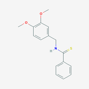 molecular formula C16H17NO2S B420267 N-(3,4-dimethoxybenzyl)benzenecarbothioamide 