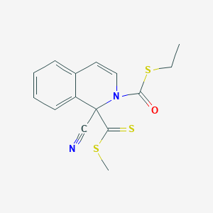 S-ethyl 1-cyano-1-[(methylsulfanyl)carbothioyl]-2(1H)-isoquinolinecarbothioate