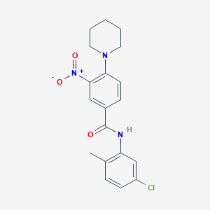 N-(5-chloro-2-methylphenyl)-3-nitro-4-(1-piperidinyl)benzamide