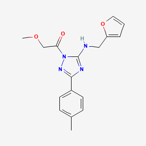 1-{5-[(furan-2-ylmethyl)amino]-3-(4-methylphenyl)-1H-1,2,4-triazol-1-yl}-2-methoxyethanone