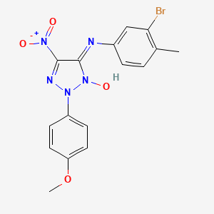 N-(3-bromo-4-methylphenyl)-2-(4-methoxyphenyl)-5-nitro-2H-1,2,3-triazol-4-amine 3-oxide