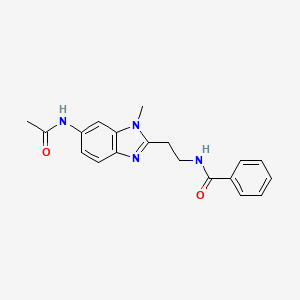 N-{2-[6-(acetylamino)-1-methyl-1H-benzimidazol-2-yl]ethyl}benzamide