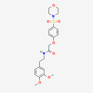 N-[2-(3,4-dimethoxyphenyl)ethyl]-2-[4-(4-morpholinylsulfonyl)phenoxy]acetamide