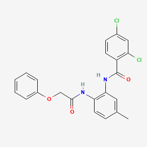 2,4-dichloro-N-{5-methyl-2-[(phenoxyacetyl)amino]phenyl}benzamide