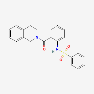 N-[2-(3,4-dihydro-2(1H)-isoquinolinylcarbonyl)phenyl]benzenesulfonamide