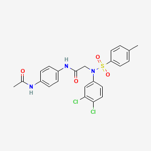 N~1~-[4-(acetylamino)phenyl]-N~2~-(3,4-dichlorophenyl)-N~2~-[(4-methylphenyl)sulfonyl]glycinamide