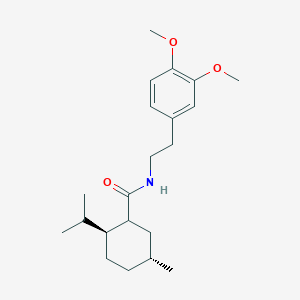 molecular formula C21H33NO3 B420281 N-[2-(3,4-dimethoxyphenyl)ethyl]-2-isopropyl-5-methylcyclohexanecarboxamide 