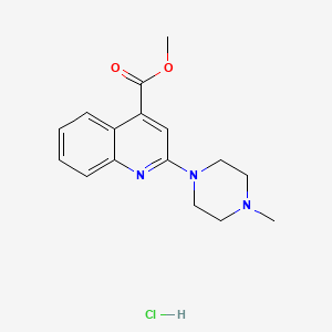 methyl 2-(4-methyl-1-piperazinyl)-4-quinolinecarboxylate hydrochloride