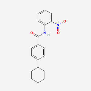 molecular formula C19H20N2O3 B4202827 4-cyclohexyl-N-(2-nitrophenyl)benzamide 