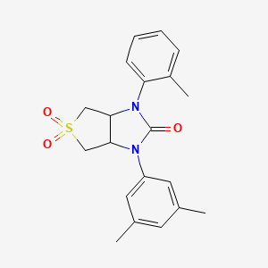 1-(3,5-dimethylphenyl)-3-(2-methylphenyl)tetrahydro-1H-thieno[3,4-d]imidazol-2(3H)-one 5,5-dioxide