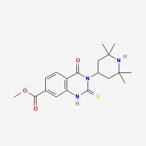 Methyl 4-oxo-3-(2,2,6,6-tetramethylpiperidin-4-yl)-2-thioxo-1,2,3,4-tetrahydroquinazoline-7-carboxylate