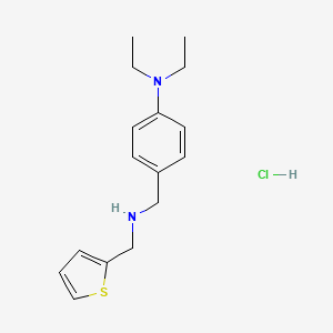 molecular formula C16H23ClN2S B4202877 N,N-diethyl-4-{[(2-thienylmethyl)amino]methyl}aniline hydrochloride 