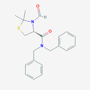 molecular formula C21H24N2O2S B420288 (4R)-N,N-dibenzyl-3-formyl-2,2-dimethyl-1,3-thiazolidine-4-carboxamide 