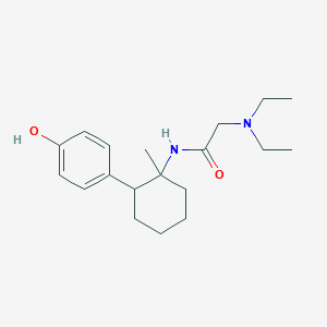 N~2~,N~2~-diethyl-N~1~-[2-(4-hydroxyphenyl)-1-methylcyclohexyl]glycinamide