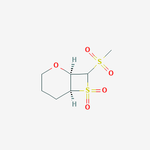 molecular formula C7H12O5S2 B420293 7,7-Dioxido-2-oxa-7-thiabicyclo[4.2.0]oct-8-yl methyl sulfone 