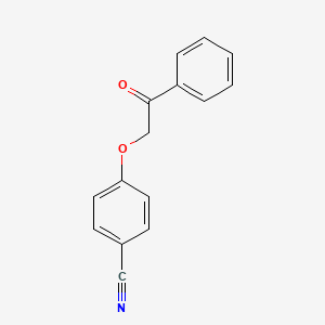 molecular formula C15H11NO2 B4202954 4-(2-oxo-2-phenylethoxy)benzonitrile CAS No. 62585-00-6