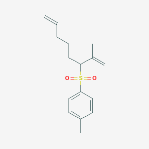 molecular formula C16H22O2S B420296 1-[(1-Isopropenyl-5-hexenyl)sulfonyl]-4-methylbenzene 