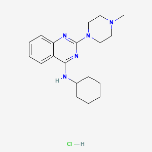 N-cyclohexyl-2-(4-methylpiperazin-1-yl)quinazolin-4-amine;hydrochloride