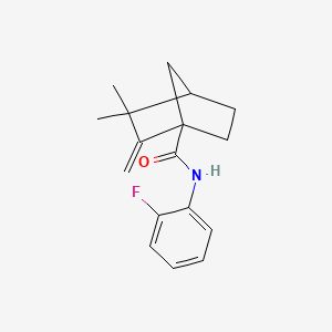 N-(2-fluorophenyl)-3,3-dimethyl-2-methylenebicyclo[2.2.1]heptane-1-carboxamide