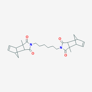 molecular formula C26H32N2O4 B4202987 2-Methyl-4-[6-(2-methyl-3,5-dioxo-4-azatricyclo[5.2.1.02,6]dec-8-en-4-yl)hexyl]-4-azatricyclo[5.2.1.02,6]dec-8-ene-3,5-dione 