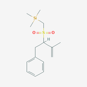 molecular formula C15H24O2SSi B420299 {[(1-Benzyl-2-methyl-2-propenyl)sulfonyl]methyl}(trimethyl)silane 