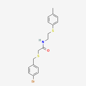 2-[(4-bromobenzyl)thio]-N-{2-[(4-methylphenyl)thio]ethyl}acetamide