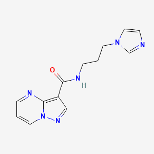 N-[3-(1H-imidazol-1-yl)propyl]pyrazolo[1,5-a]pyrimidine-3-carboxamide