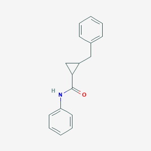 molecular formula C17H17NO B420304 2-benzyl-N-phenylcyclopropanecarboxamide 