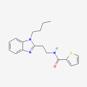 molecular formula C18H21N3OS B4203047 N-[2-(1-butyl-1H-benzimidazol-2-yl)ethyl]-2-thiophenecarboxamide 