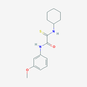 2-(cyclohexylamino)-N-(3-methoxyphenyl)-2-thioxoacetamide