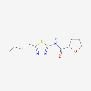 N-(5-butyl-1,3,4-thiadiazol-2-yl)oxolane-2-carboxamide