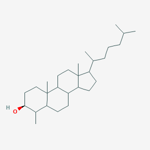 molecular formula C28H50O B420312 (3S)-4,10,13-trimethyl-17-(6-methylheptan-2-yl)-2,3,4,5,6,7,8,9,11,12,14,15,16,17-tetradecahydro-1H-cyclopenta[a]phenanthren-3-ol 