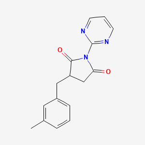 3-(3-Methylbenzyl)-1-(pyrimidin-2-yl)pyrrolidine-2,5-dione