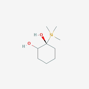 molecular formula C9H20O2Si B420316 1-(Trimethylsilyl)-1,2-cyclohexanediol 