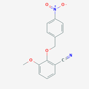 3-methoxy-2-[(4-nitrobenzyl)oxy]benzonitrile