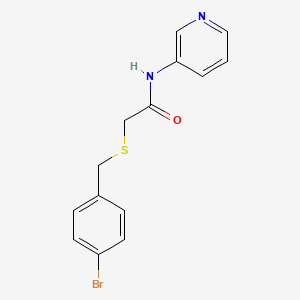 2-[(4-bromobenzyl)thio]-N-3-pyridinylacetamide