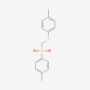 molecular formula C15H16O2S2 B420324 1-Methyl-4-({[(4-methylphenyl)sulfanyl]methyl}sulfonyl)benzene 