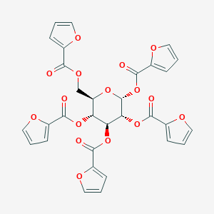 molecular formula C31H22O16 B420326 1,2,3,4,6-penta-O-(2-furoyl)hexopyranose 