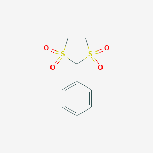 molecular formula C9H10O4S2 B420328 2-Phenyl-1,3-dithiolane 1,1,3,3-tetraoxide 
